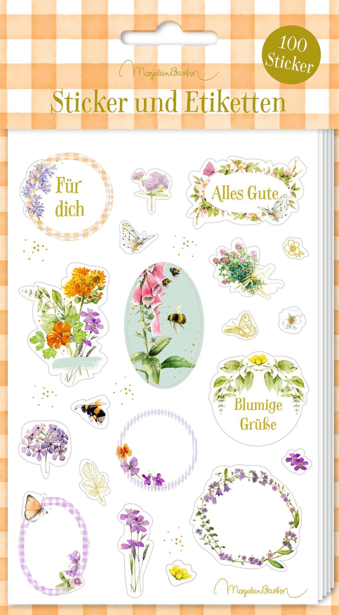 Cover: 4050003959108 | Sticker und Etiketten - Stickerbogen mit 100 Stickern | Bastin | Buch