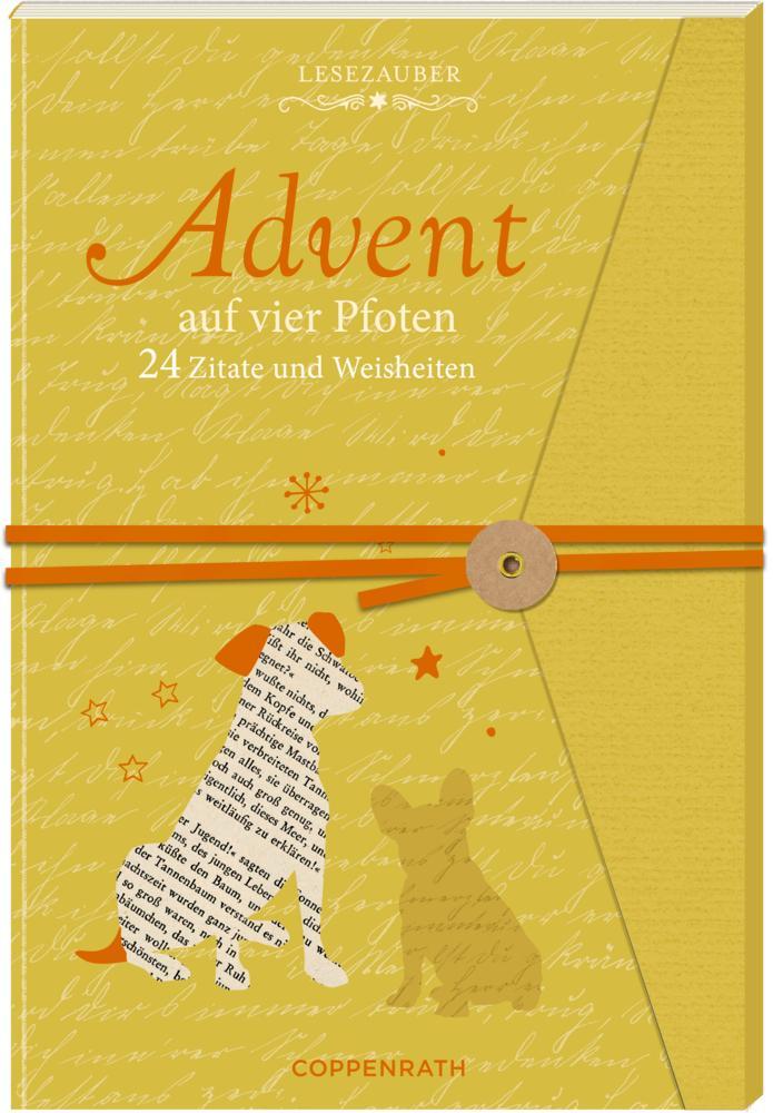 Cover: 4050003725642 | Briefbuch Advent auf vier Pfoten - 24 Zitate und Weisheiten | Buch