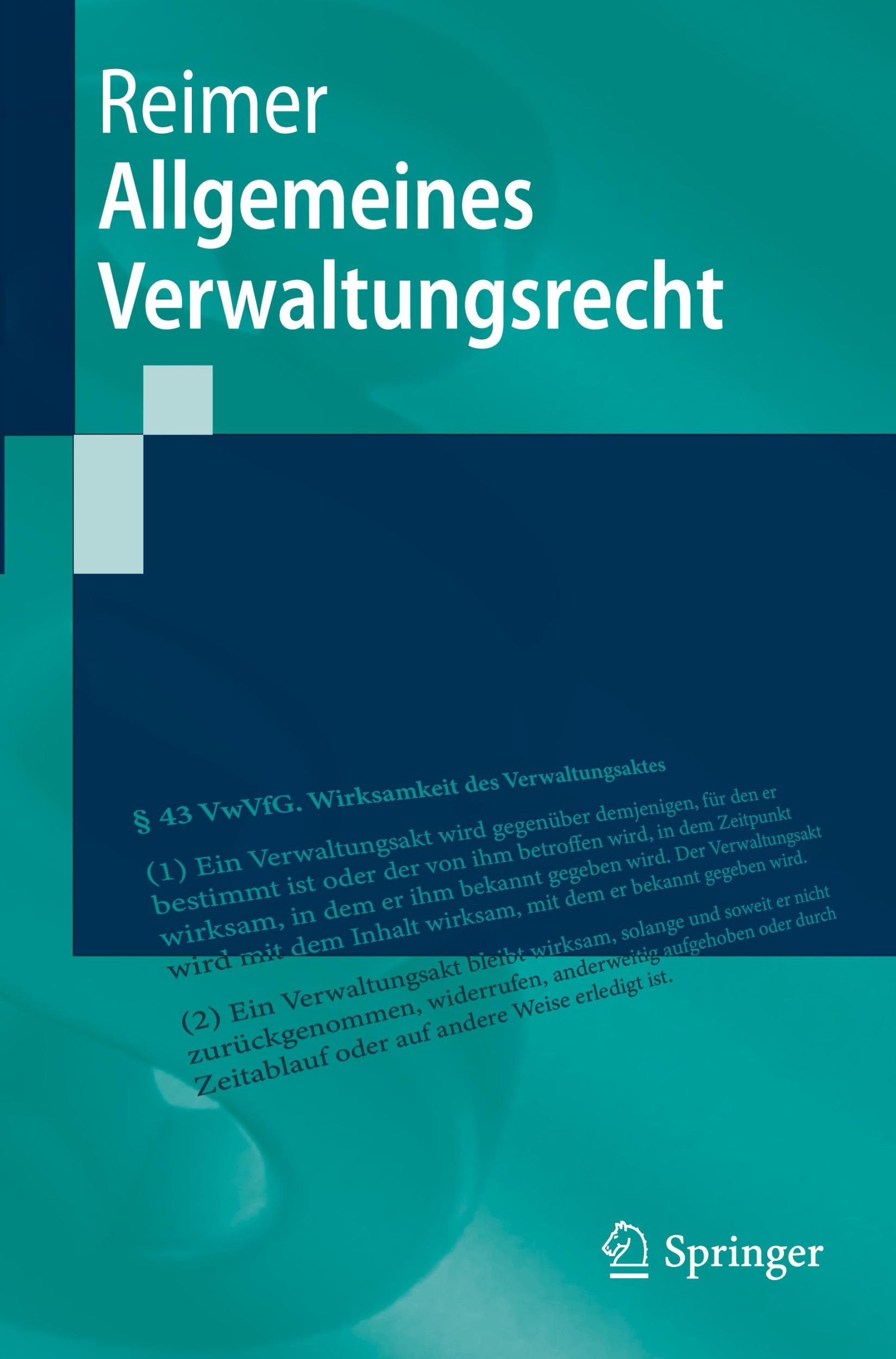 Cover: 9783662690604 | Allgemeines Verwaltungsrecht | Philipp Reimer | Taschenbuch | xxvii