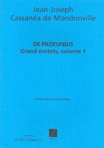 Cover: 9790048031241 | De Profundis | Grand Motets, Volume 1 | Jean-Joseph Mondonville