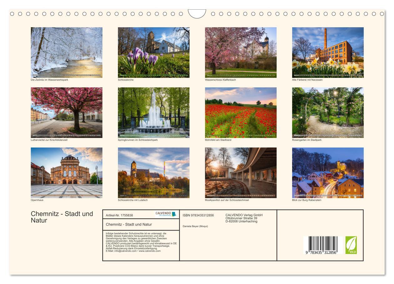 Bild: 9783435312856 | Chemnitz - Stadt und Natur (Wandkalender 2025 DIN A3 quer),...