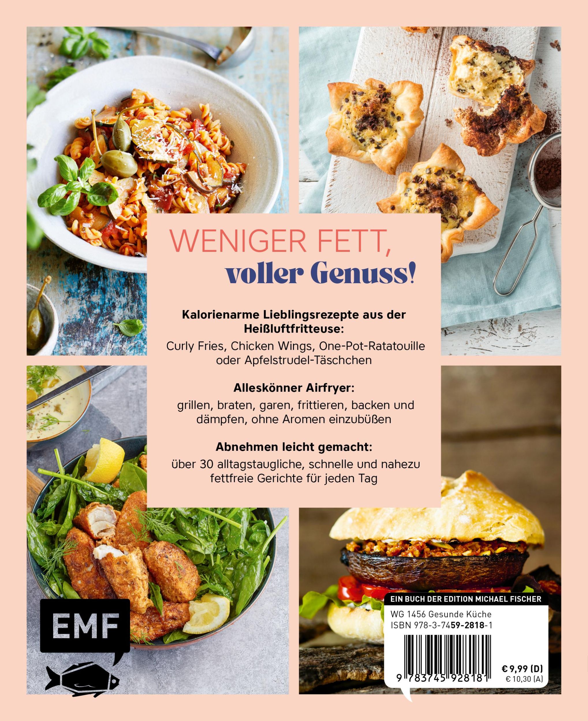 Rückseite: 9783745928181 | Abnehmen mit dem Airfryer - 30 Rezepte für die Heißluftfritteuse