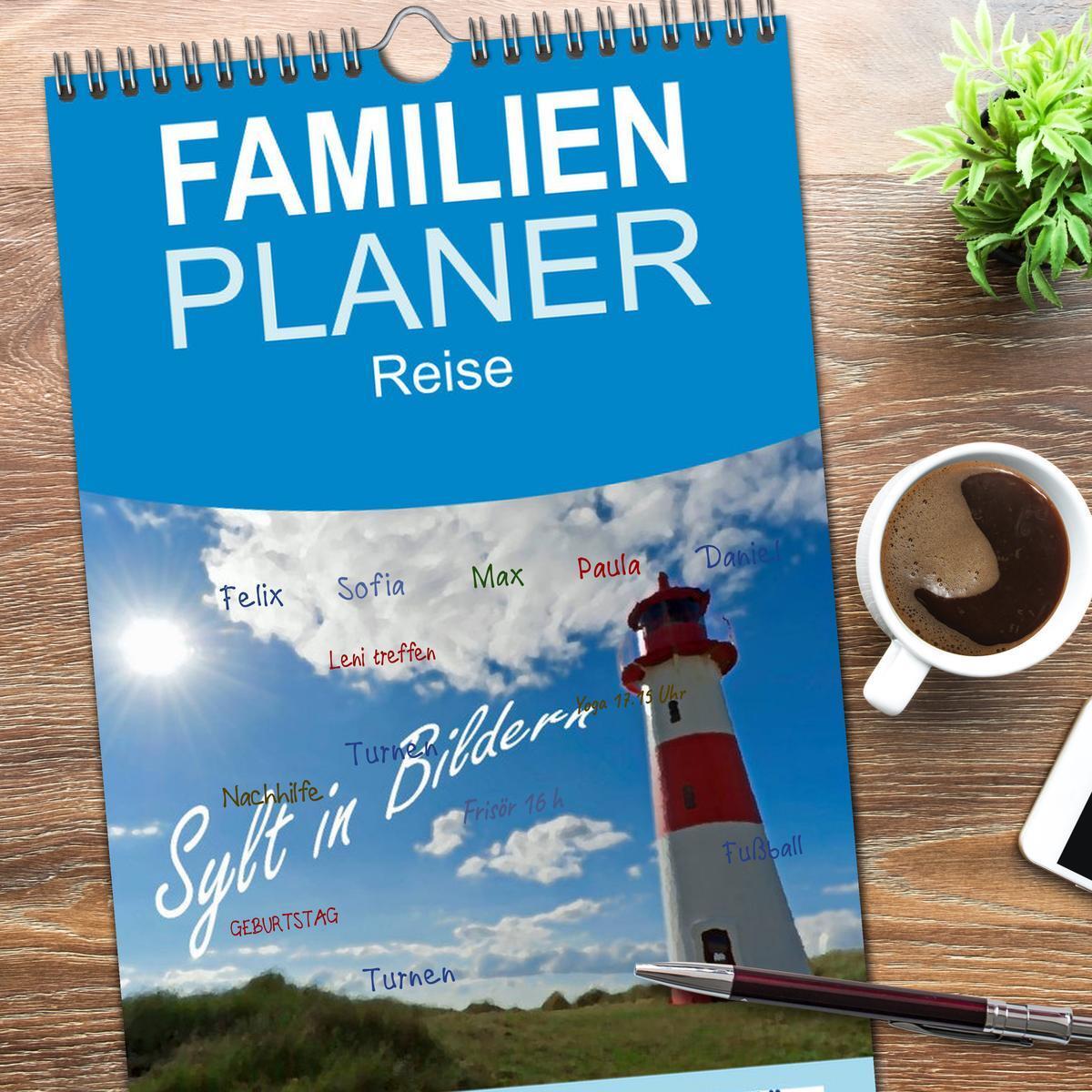 Bild: 9783457118498 | Familienplaner 2025 - Sylt in Bildern mit 5 Spalten (Wandkalender,...