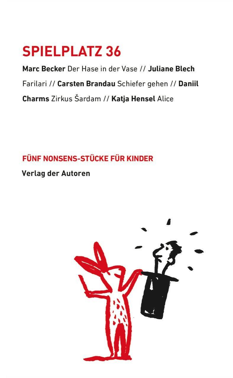 Cover: 9783886614158 | Spielplatz 36 | Fünf Nonsens-Stücke für Kinder | Daniil Charms (u. a.)