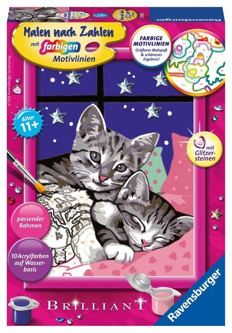 Cover: 4005556279951 | Ravensburger Malen nach Zahlen 27995 - Schlafende Katzen - Kinder...