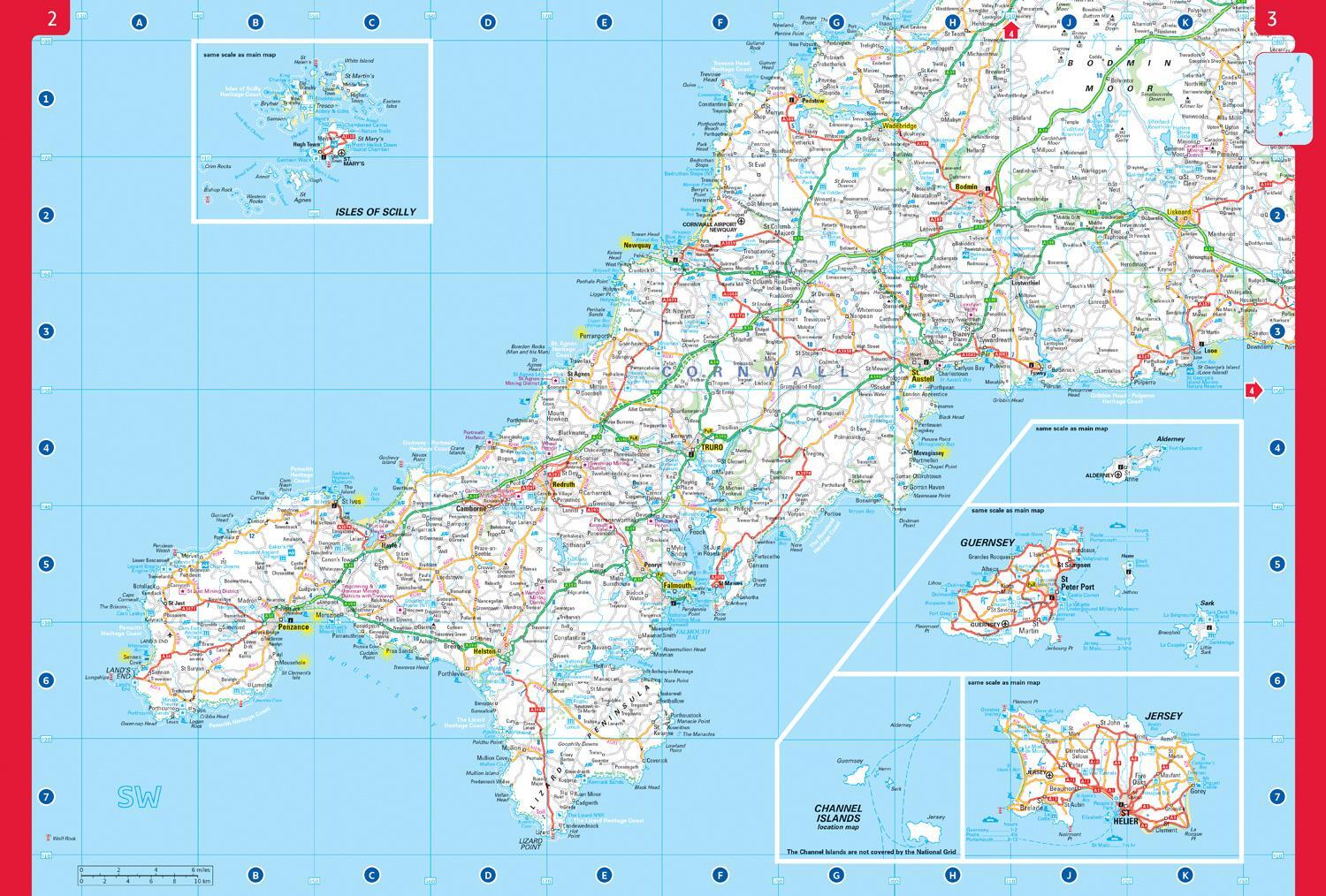 Bild: 9780008597603 | 2024 Collins Big Road Atlas Britain and Northern Ireland | A3 Spiral