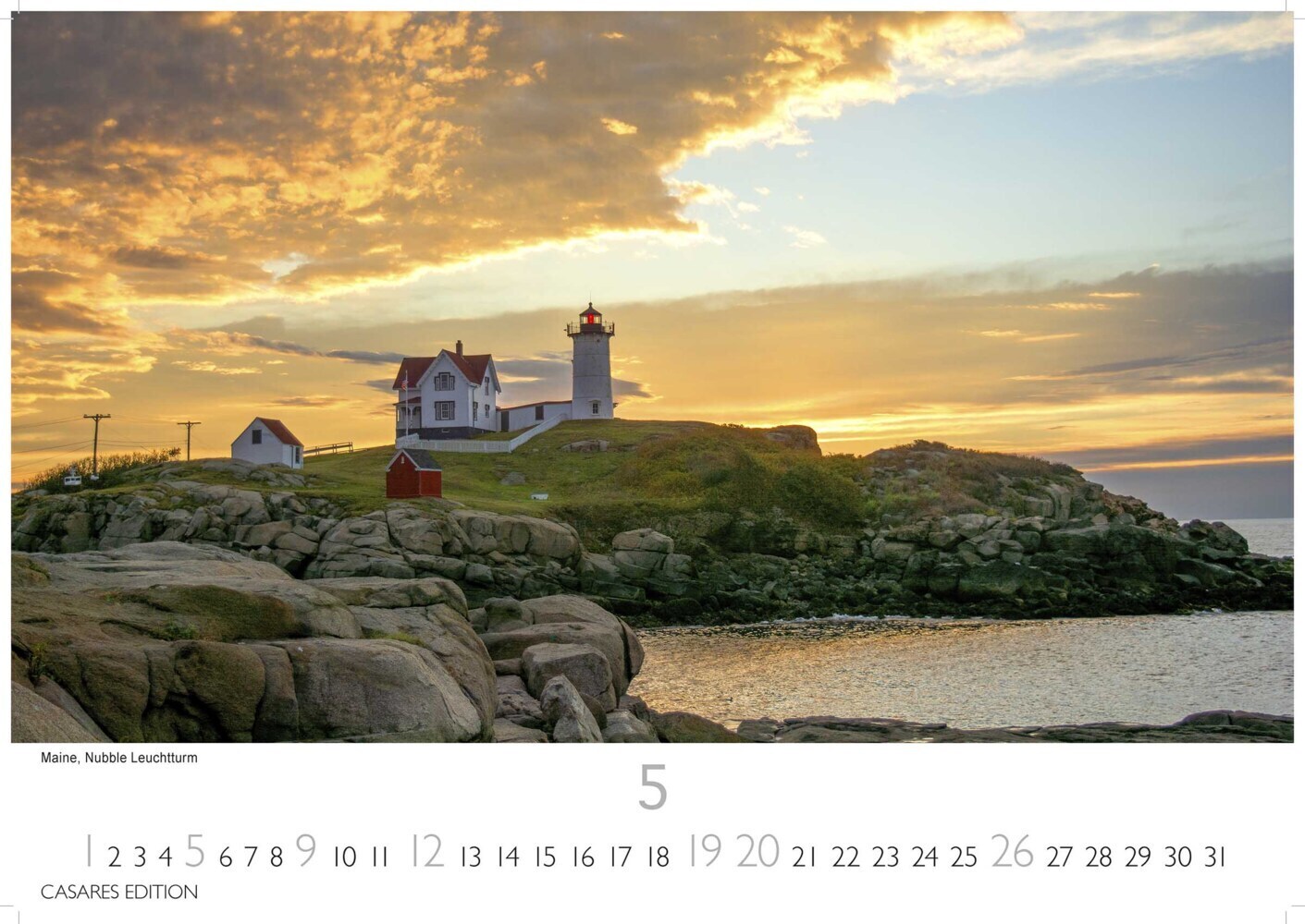Bild: 9789918621293 | New England 2024 L 35x50cm | Kalender | 14 S. | Deutsch | 2024