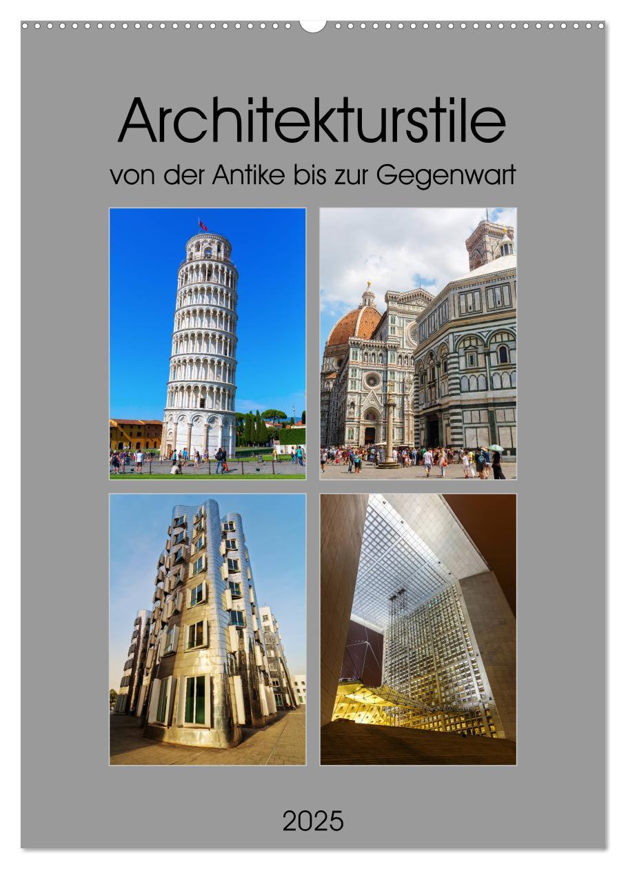 Cover: 9783435948512 | Architekturstile von der Antike bis zur Gegenwart (Wandkalender...