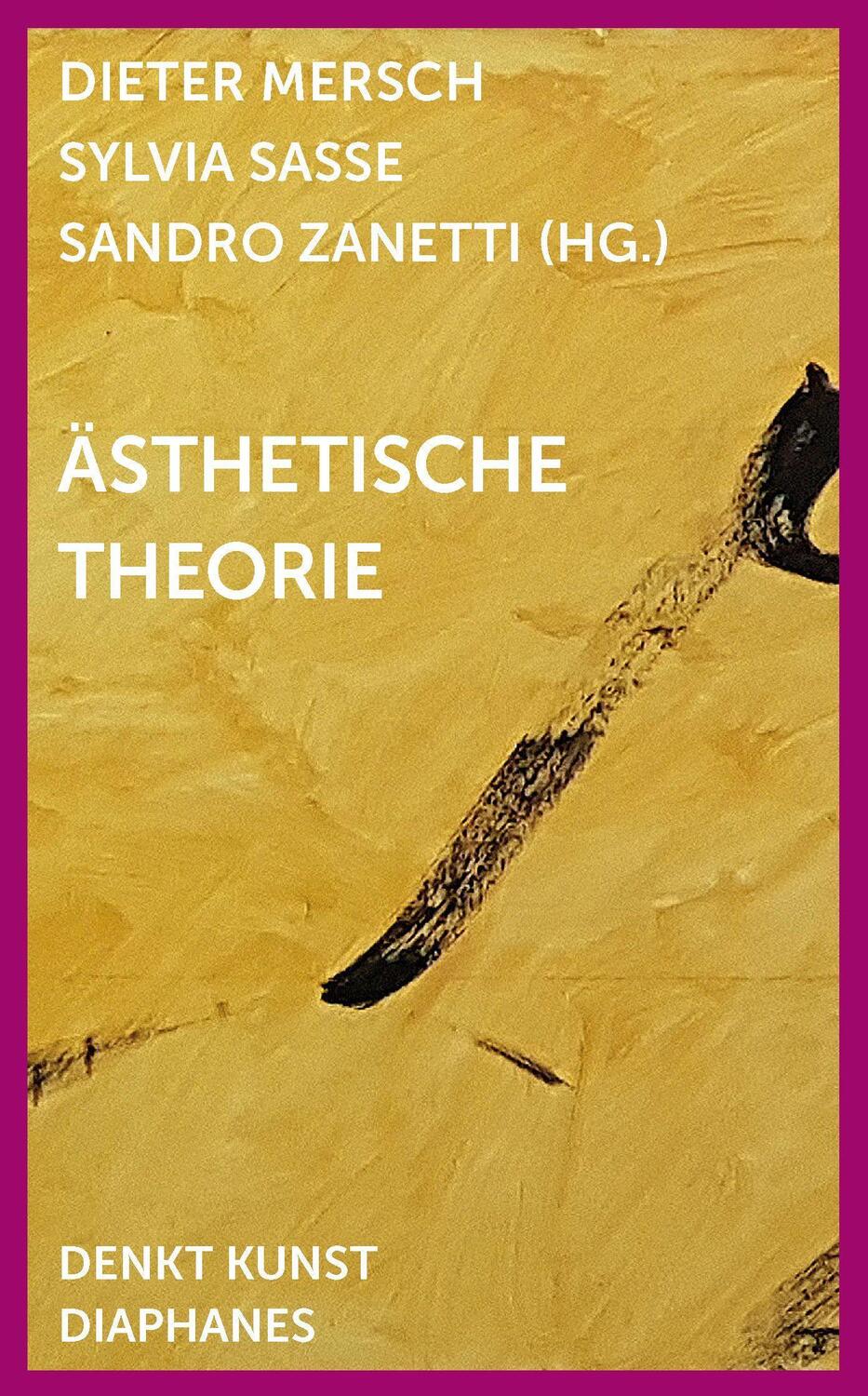 Cover: 9783037349816 | Ästhetische Theorie | DENKT KUNST | Taschenbuch | 304 S. | Deutsch