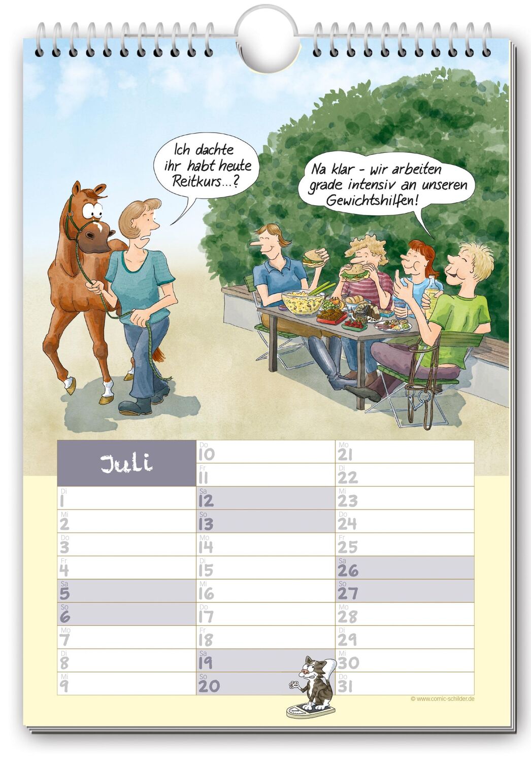 Bild: 9783982447759 | Geschichten vom Pferd 2025 | Comic-Kalender | Monica Karl | Kalender