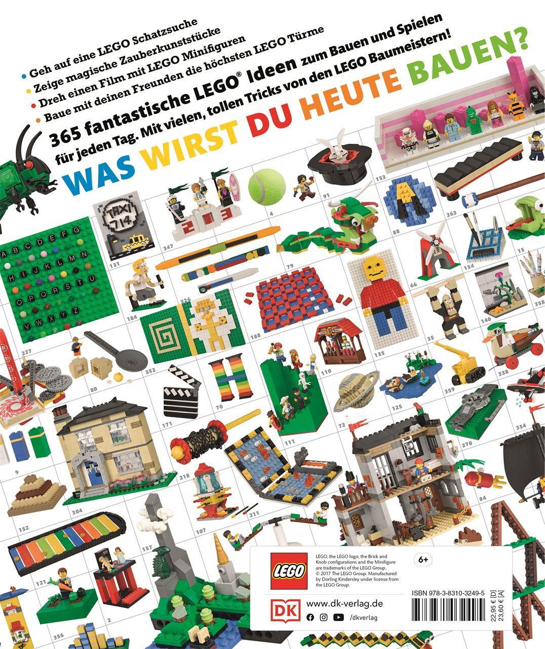Rückseite: 9783831032495 | 365 Ideen für deine LEGO® Steine | Jeden Tag LEGO Spass | Simon Hugo