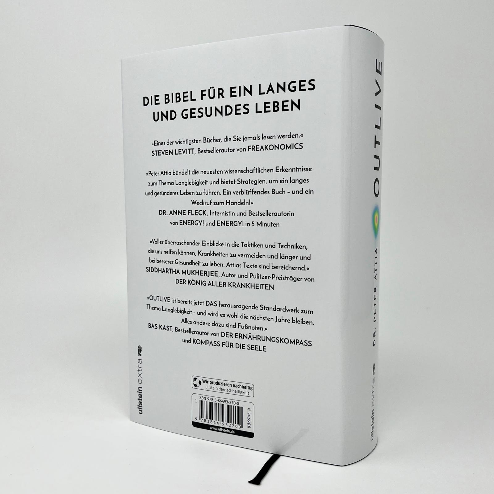 Bild: 9783864932700 | OUTLIVE | Peter Attia | Buch | 640 S. | Deutsch | 2024