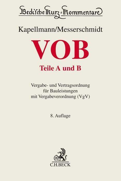 Cover: 9783406776441 | VOB Teile A und B | Klaus D. Kapellmann (u. a.) | Buch | Deutsch