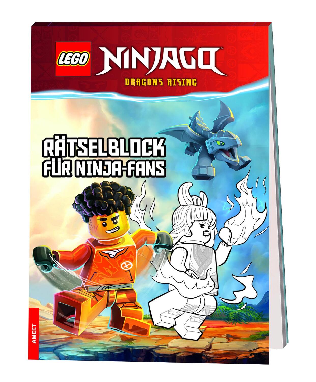 Cover: 9783960808619 | LEGO® NINJAGO® - Rätselblock für Ninjafans | Taschenbuch | 80 S.