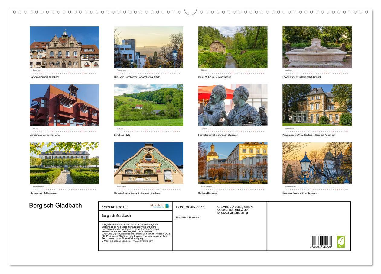 Bild: 9783457211779 | Bergisch Gladbach (Wandkalender 2025 DIN A2 quer), CALVENDO...