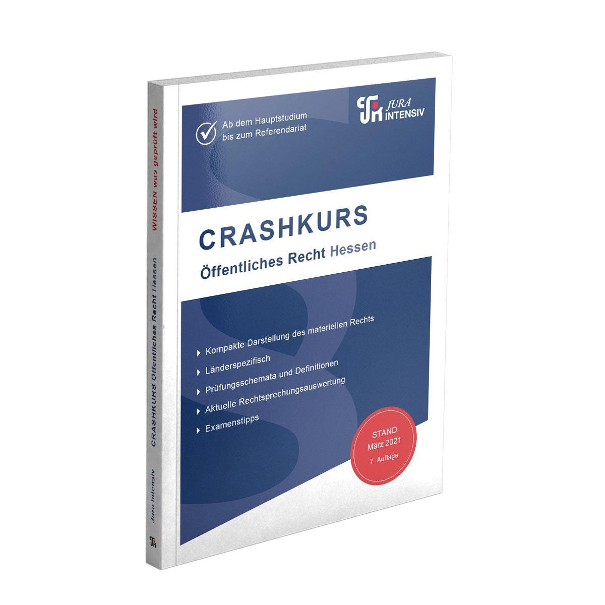 Cover: 9783967121506 | CRASHKURS Öffentliches Recht - Hessen | Dirk Kues | Taschenbuch | 2024