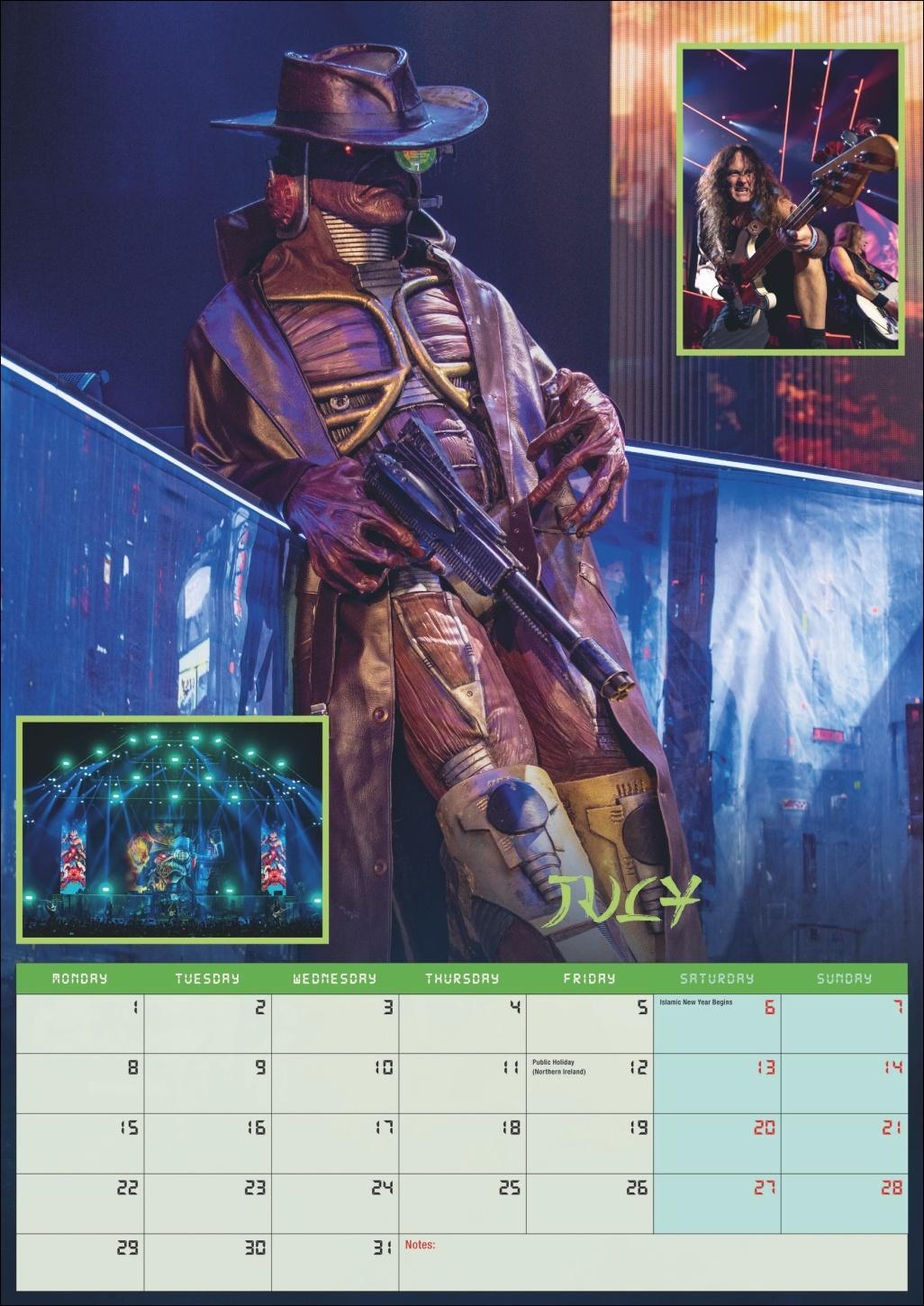 Bild: 9783840196744 | Iron Maiden Posterkalender 2025 | Kalender | Danilo | Spiralbindung