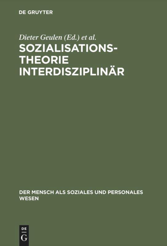 Cover: 9783828202733 | Sozialisationstheorie interdisziplinär | Aktuelle Perspektiven | Buch
