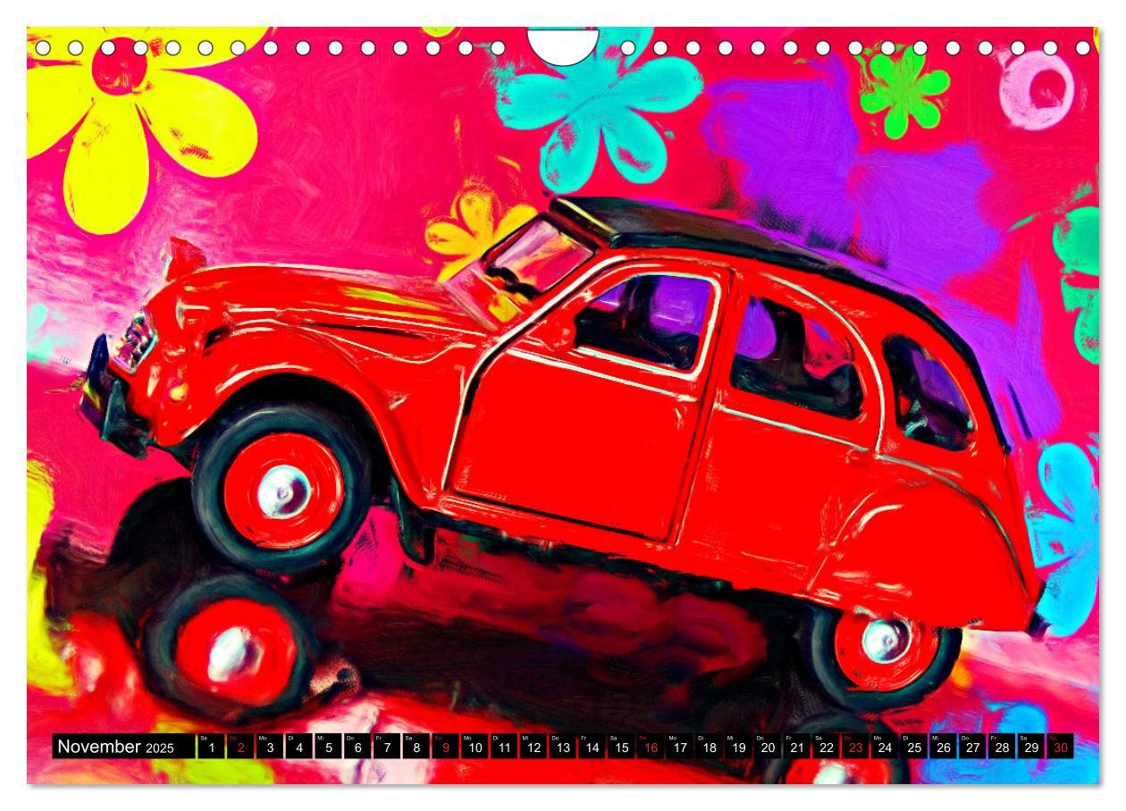 Bild: 9783435281763 | 70 Jahre 2CV (Wandkalender 2025 DIN A4 quer), CALVENDO Monatskalender