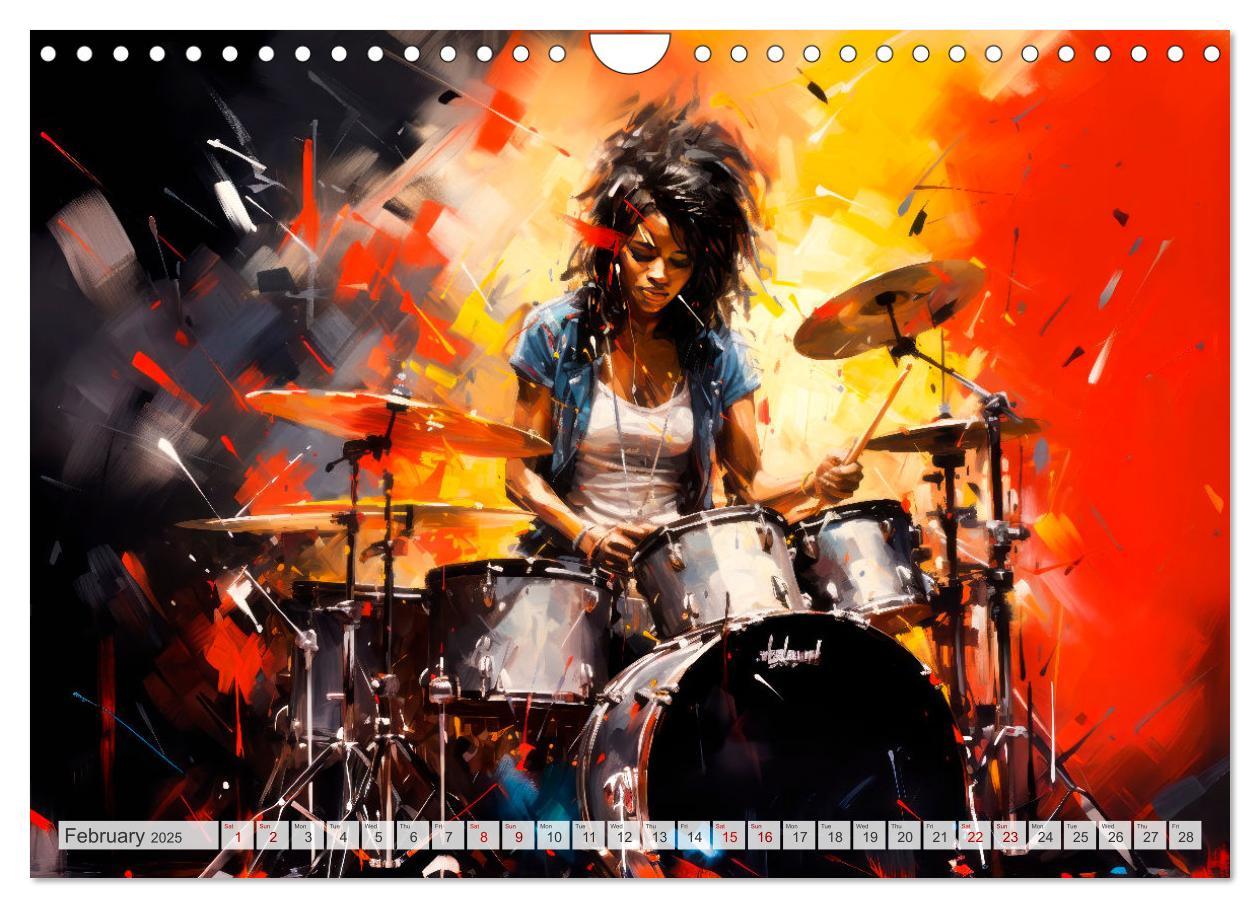 Bild: 9781325999859 | ROCK Feel the unlimited power (Wall Calendar 2025 DIN A4...