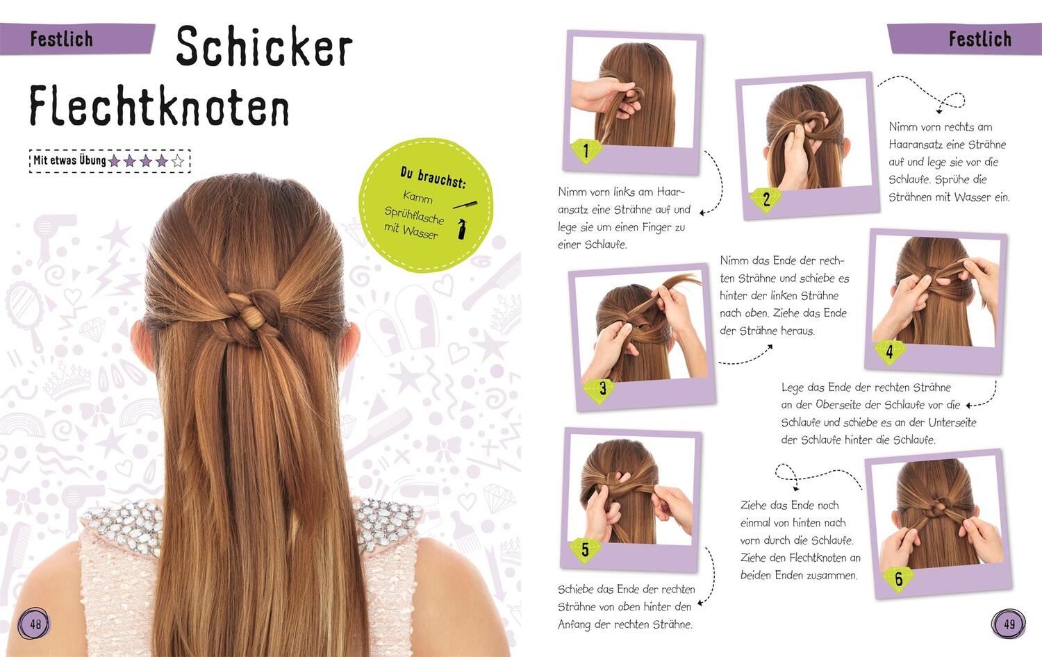 Bild: 9783831032778 | Zöpfe, Knoten, Flechtfrisuren | 30 Hairstyles für Mädchen | Buch