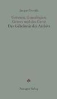 Cover: 9783851657463 | Genesen, Genealogien, Genres und das Genie | Jacques Derrida | Buch
