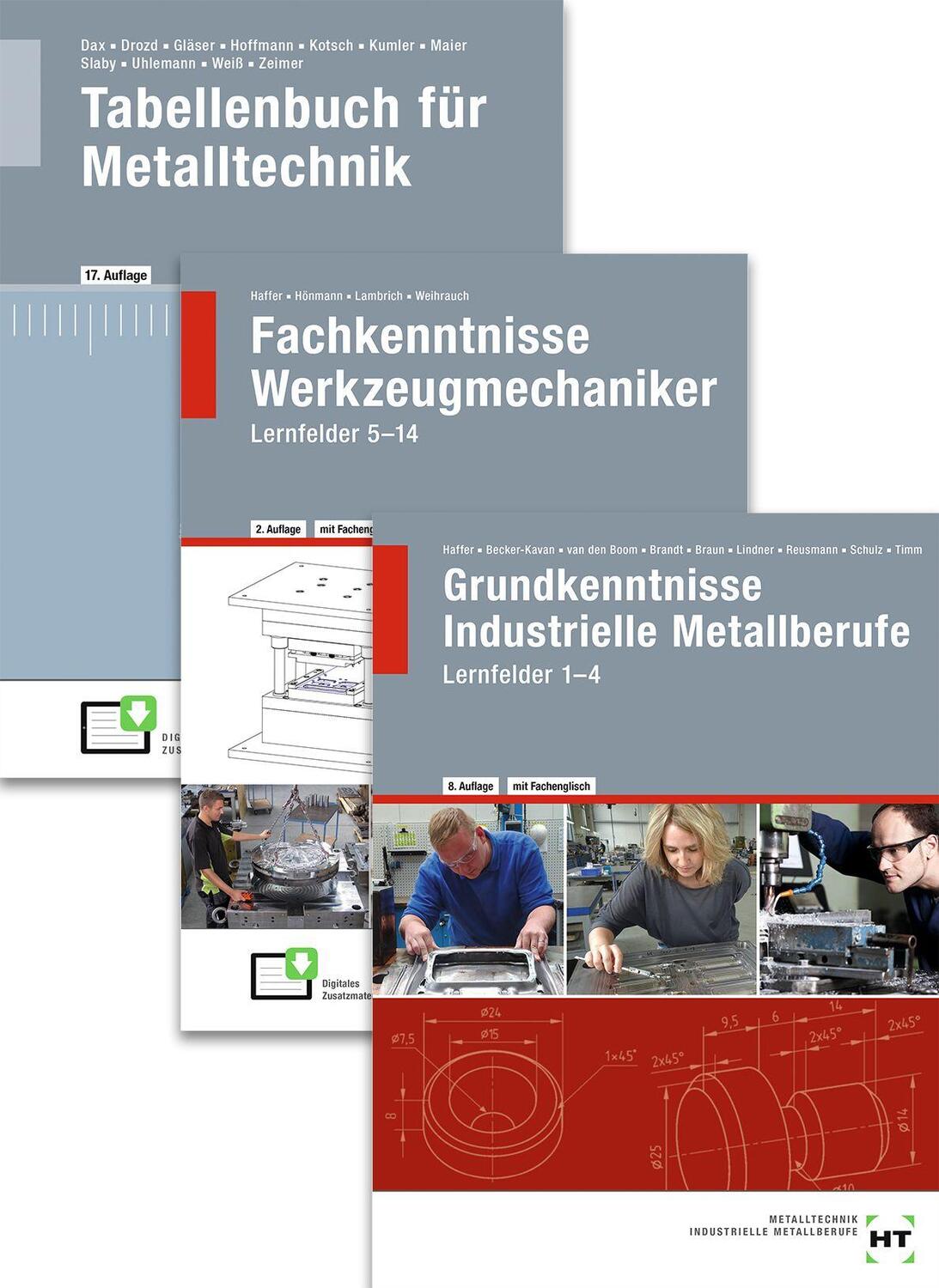 Cover: 9783582301246 | Paketangebot Werkzeugmechaniker | Lernfelder 1-14 + Tabellenbuch