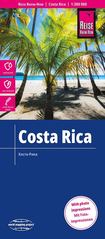 Cover: 9783831774128 | Reise Know-How Landkarte Costa Rica 1:300.000 | Rump | (Land-)Karte