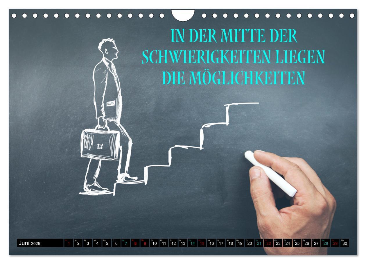 Bild: 9783383868887 | Kopf hoch Motivations Sprüche (Wandkalender 2025 DIN A4 quer),...