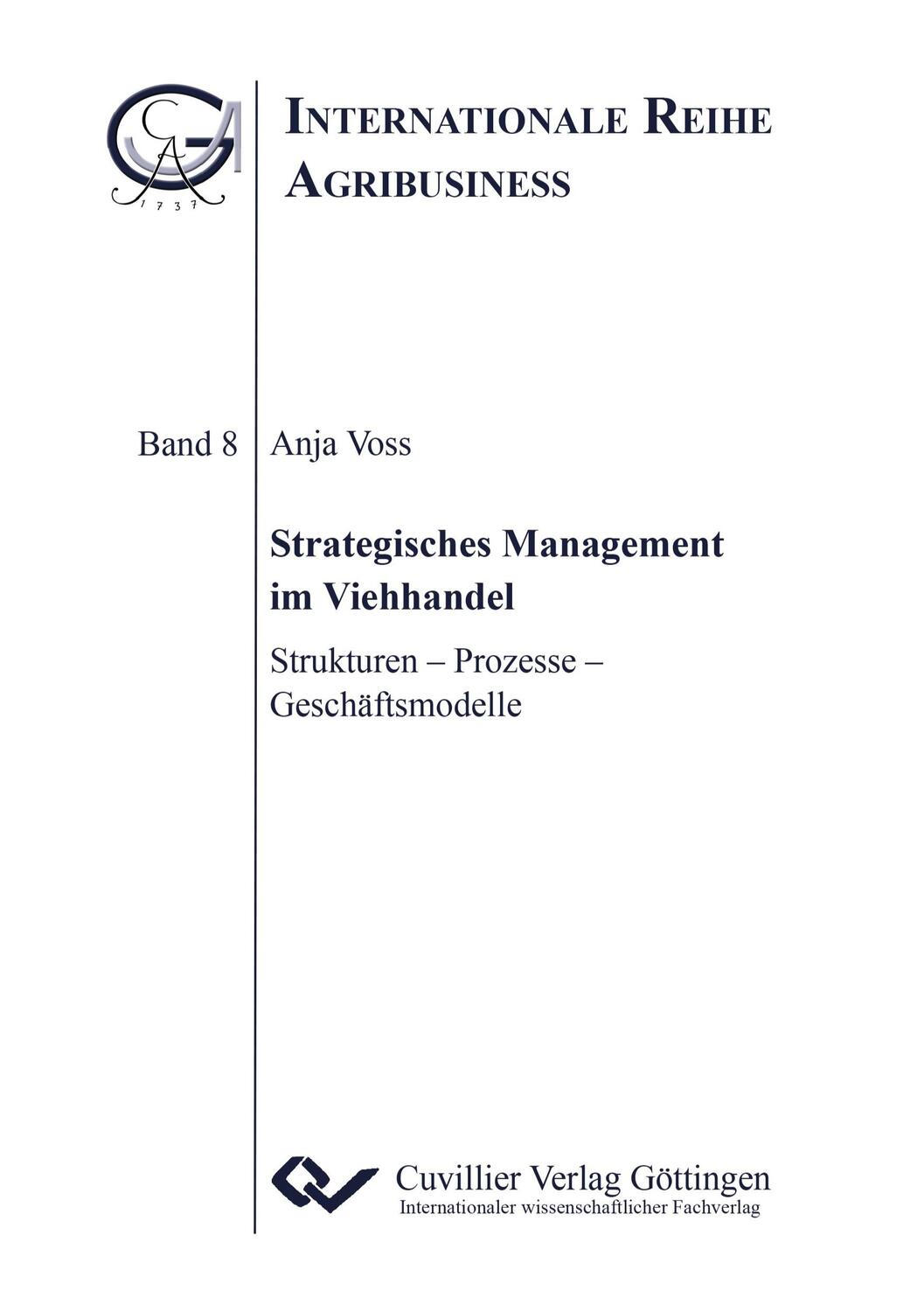 Cover: 9783869557663 | Strategisches Management im Viehhandel. Strukturen ¿ Prozesse ¿...