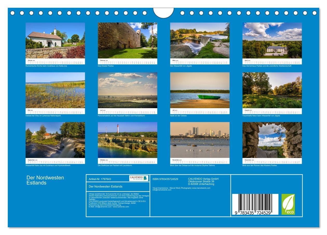 Bild: 9783435724529 | Der Nordwesten Estlands (Wandkalender 2025 DIN A4 quer), CALVENDO...