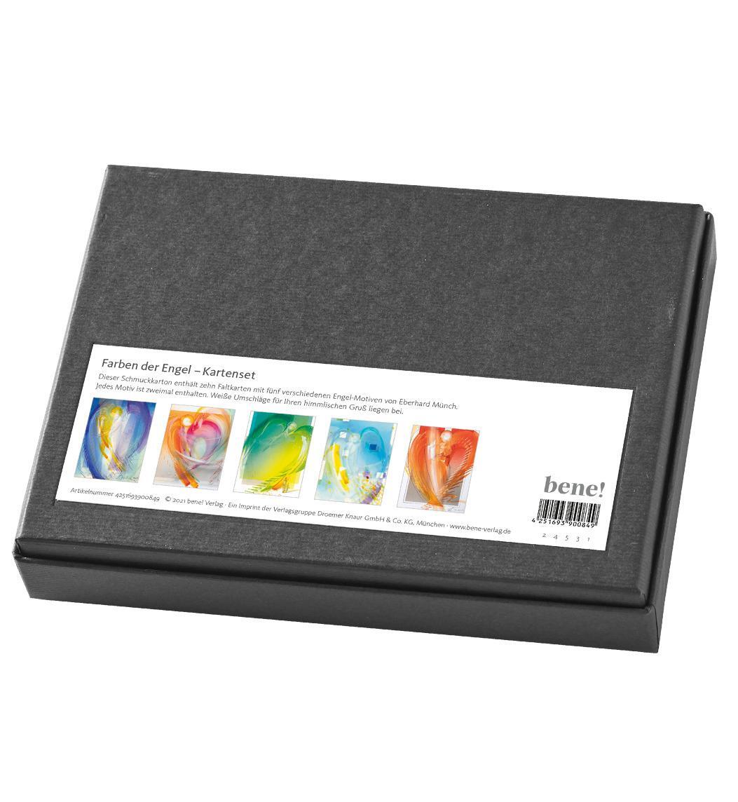 Rückseite: 4251693900849 | Farben der Engel - Kartenset | 10 Faltkarten im Schmuckkarton | Stück