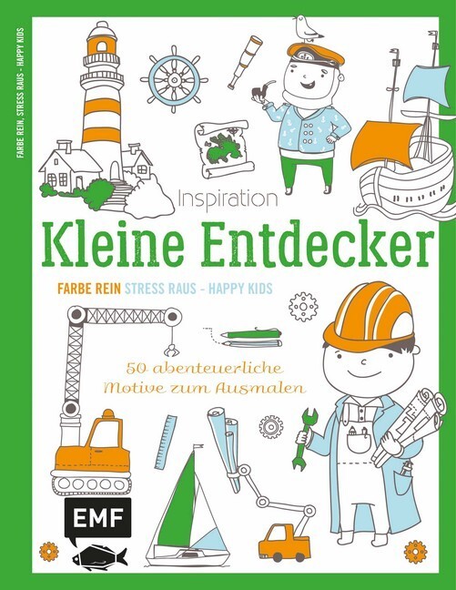 Cover: 9783863558239 | Inspiration Kleine Entdecker | 50 abenteuerliche Motive zum Ausmalen