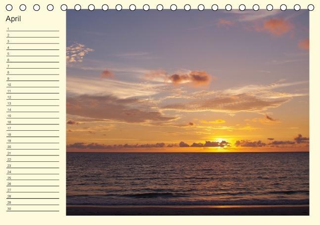 Bild: 9783660470468 | Colours by the sea / Birthday Calendar / UK-Version (Table Calendar...