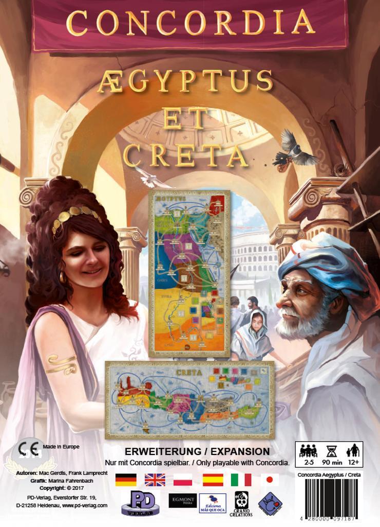 Cover: 4280000097187 | Concordia Aegyptus / Creta | Mac Gerdts | Spiel | Deutsch | 2017