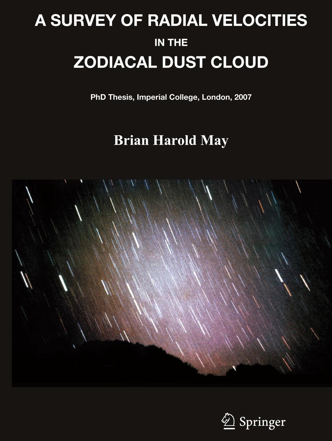 Cover: 9780387777054 | A Survey of Radial Velocities in the Zodiacal Dust Cloud | Brian May