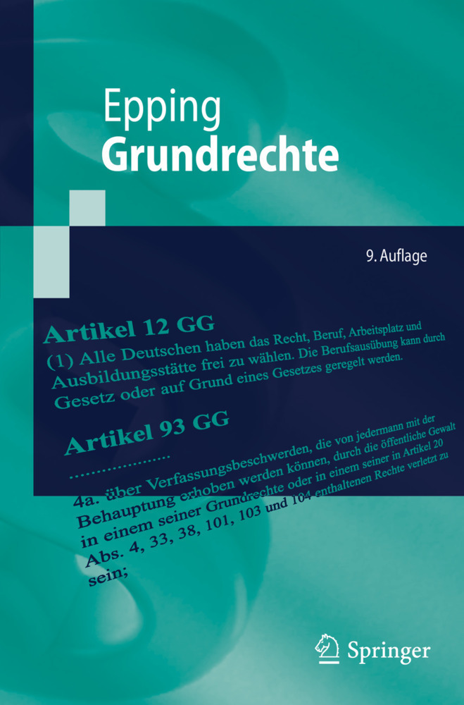 Cover: 9783662631652 | Grundrechte | Volker Epping | Taschenbuch | XXI | Deutsch | 2021