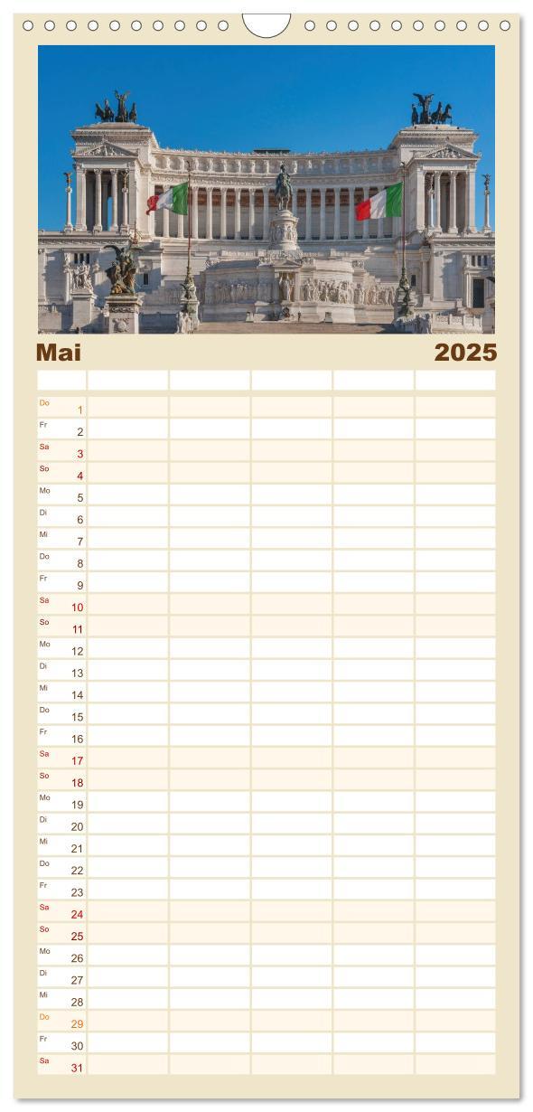 Bild: 9783457125465 | Familienplaner 2025 - Rom-Italien mit 5 Spalten (Wandkalender, 21 x...