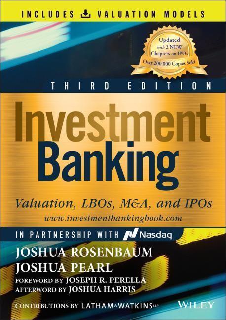 Cover: 9781119867876 | Investment Banking | Joshua Rosenbaum (u. a.) | Buch | Wiley Finance