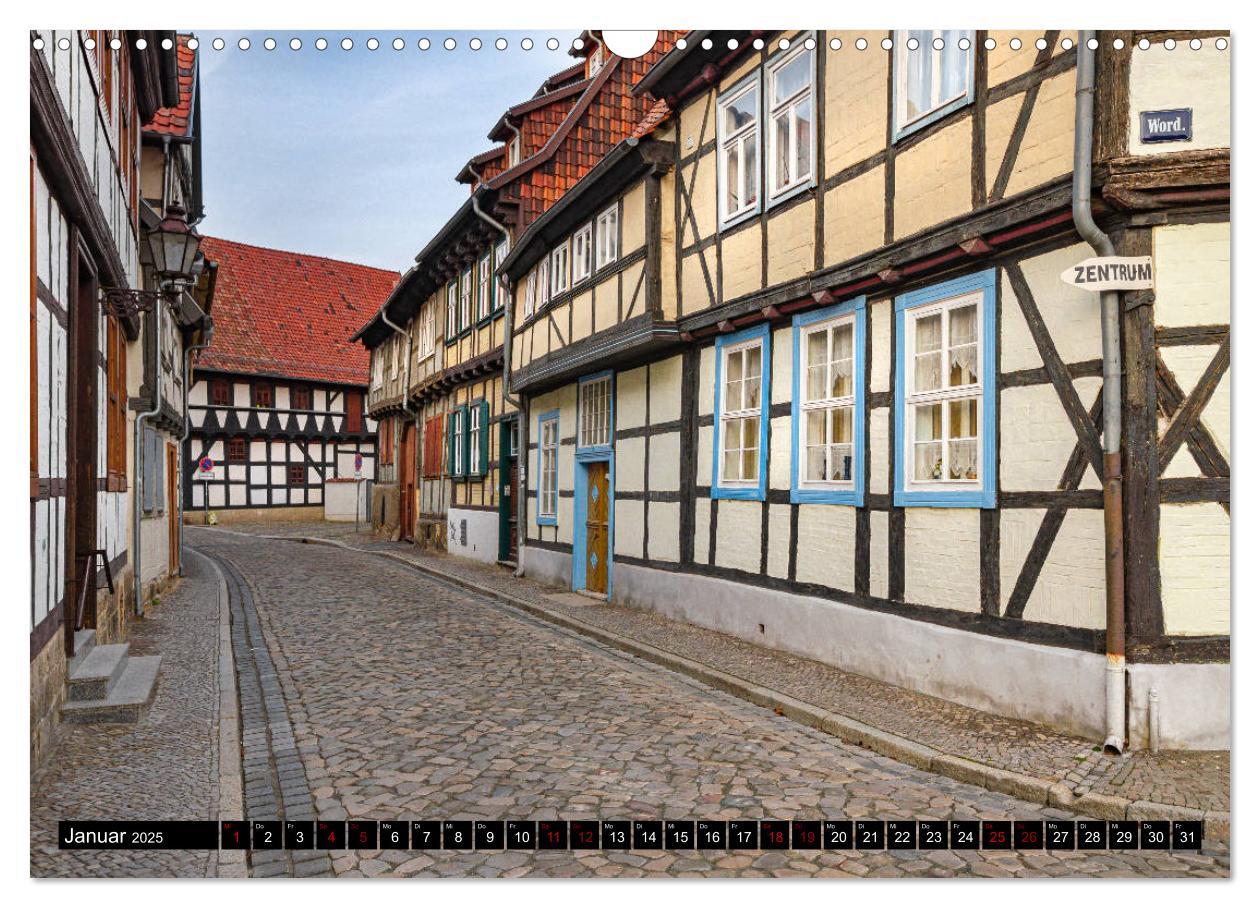 Bild: 9783435222711 | Fachwerkstadt Quedlinburg (Wandkalender 2025 DIN A3 quer), CALVENDO...