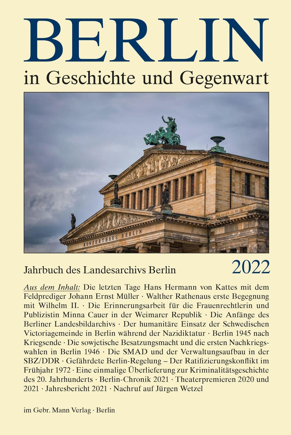 Cover: 9783786129042 | Berlin in Geschichte und Gegenwart | Werner Breunig (u. a.) | Buch