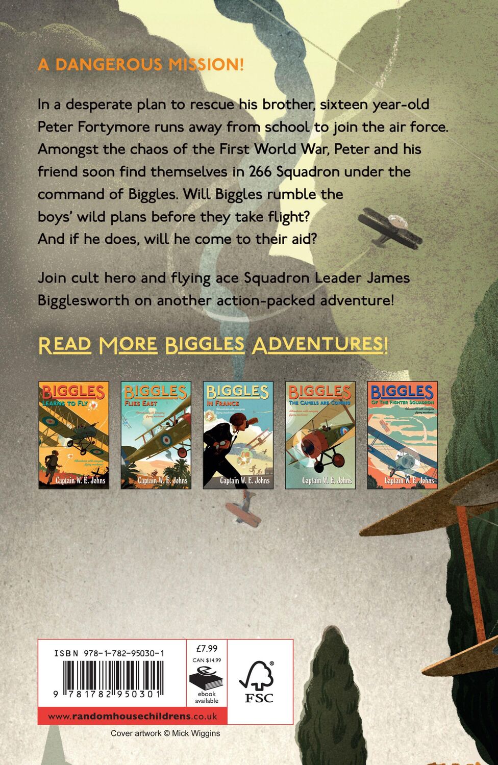 Rückseite: 9781782950301 | Biggles and the Rescue Flight | W E Johns | Taschenbuch | Englisch