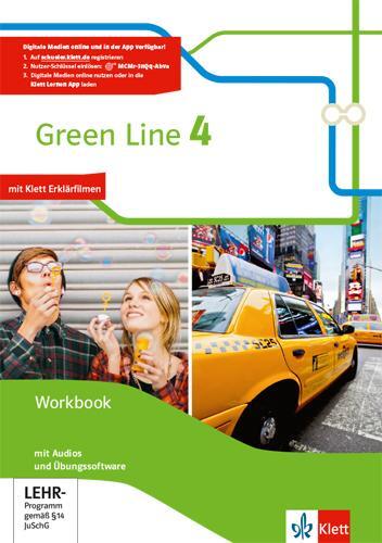 Cover: 9783128342481 | Green Line 4. Workbook mit Audios und Übungssoftware Klasse 8 | Bundle