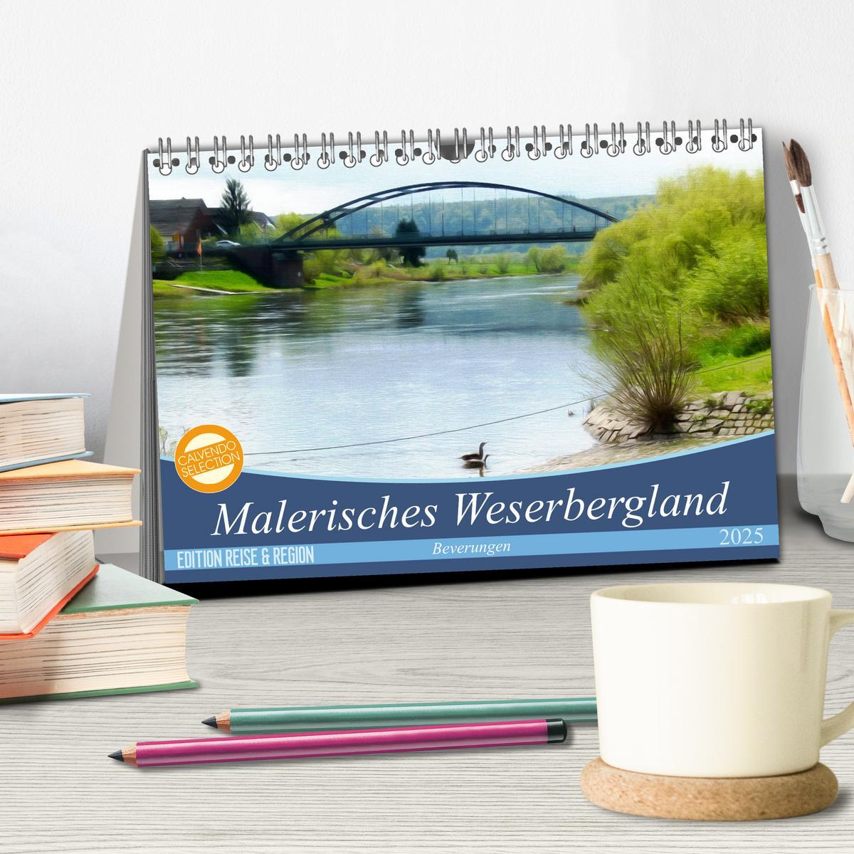 Bild: 9783435417674 | Malerisches Weserbergland - Beverungen (Tischkalender 2025 DIN A5...