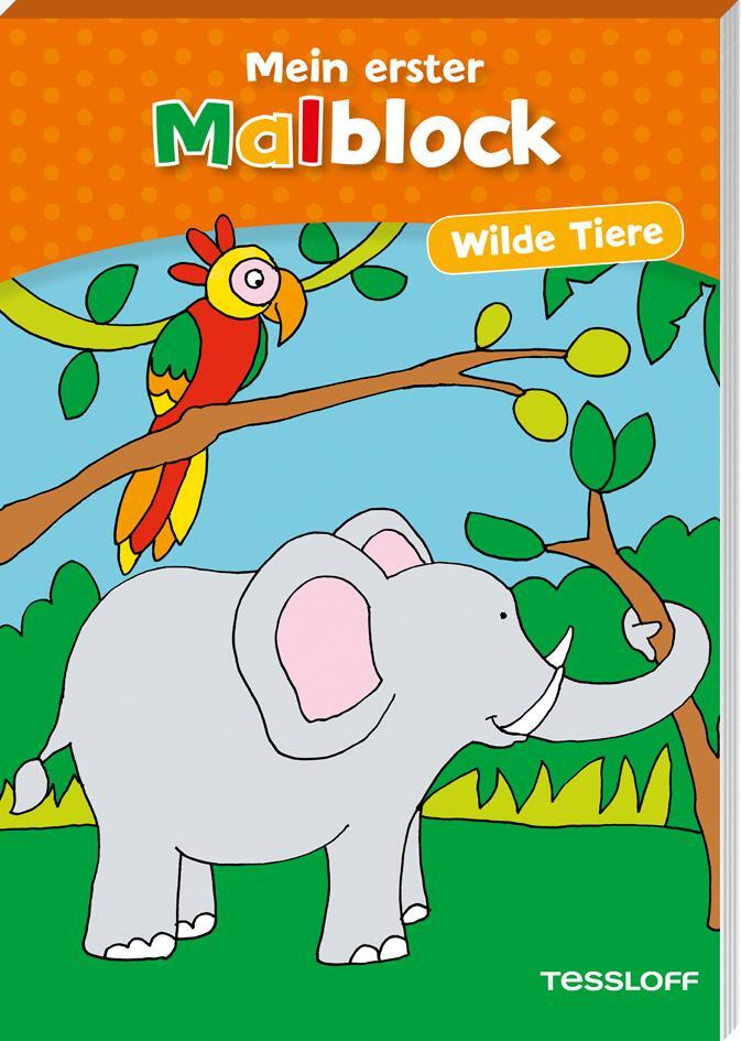 Cover: 9783788640705 | Erster Malblock. Wilde Tiere | Malen für Kinder ab 4 Jahren | Verlag