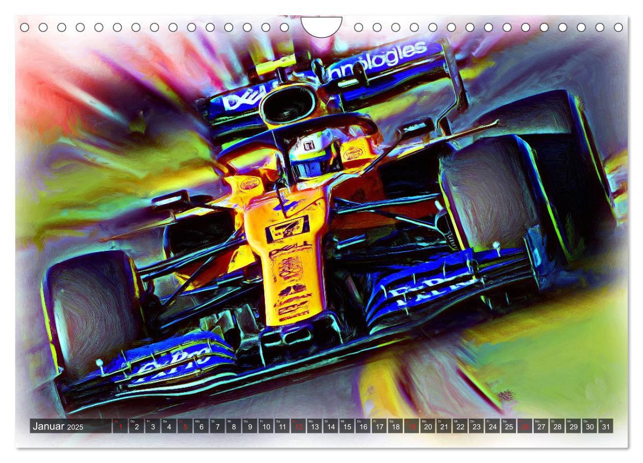 Bild: 9783435247912 | Faszinierende Formel 1 (Wandkalender 2025 DIN A4 quer), CALVENDO...