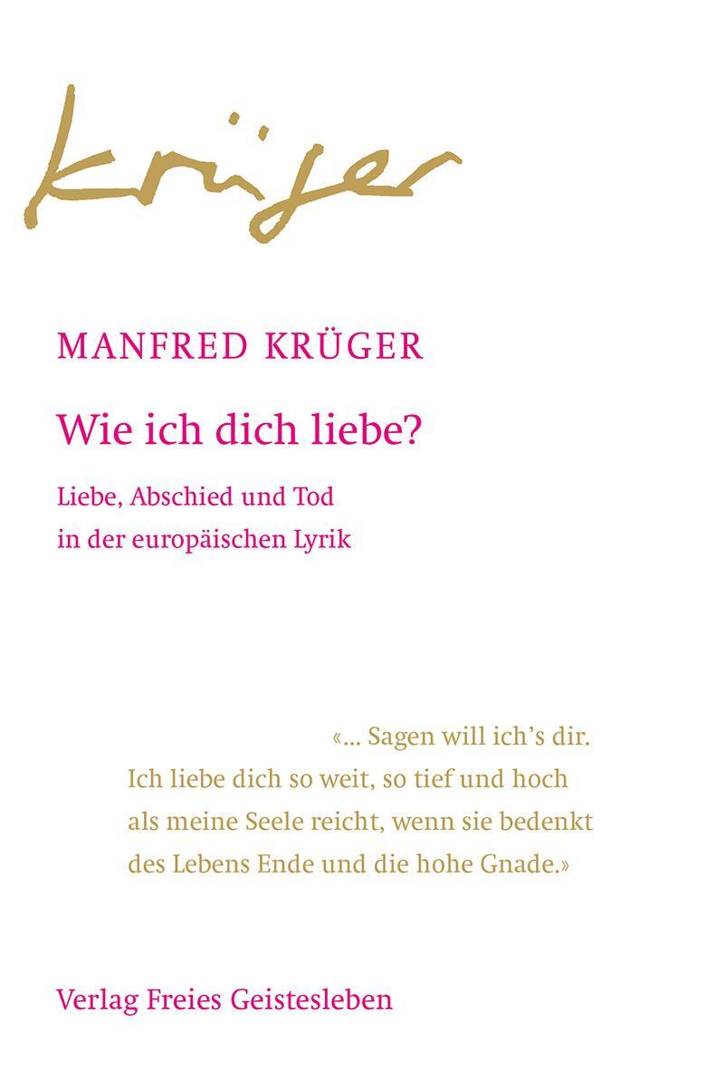 Cover: 9783772532429 | Wie ich dich liebe? | Manfred Krüger | Buch | Deutsch | 2021