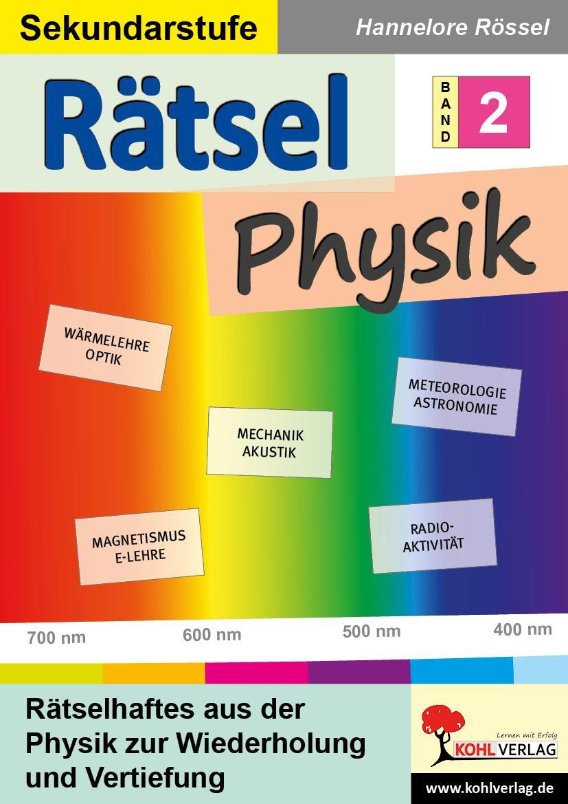 Cover: 9783966241106 | Rätsel Physik / Band 2 | Hannelore Rössel | Taschenbuch | Deutsch