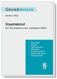 Cover: 9783968381169 | Grundwissen Staatsrecht | Karl-Edmund Hemmer (u. a.) | Taschenbuch