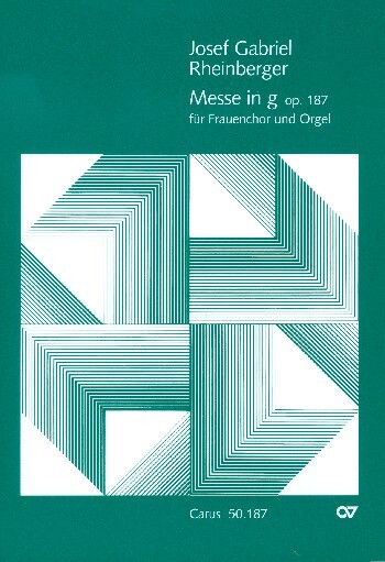 Cover: 9790007080754 | Missa in g | sincere in memoriam | Josef Rheinberger | Partitur | 1989